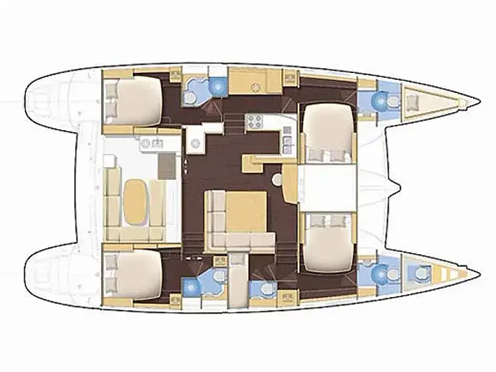 Lagoon 500 2009, Plan image