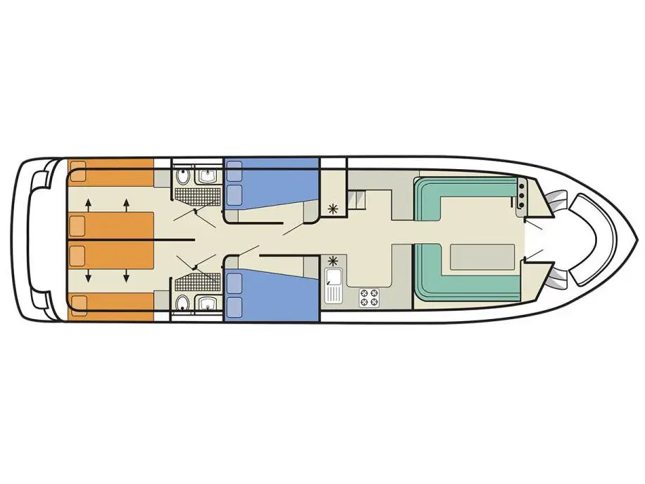 Salsa B - Comfort 8, Plan image