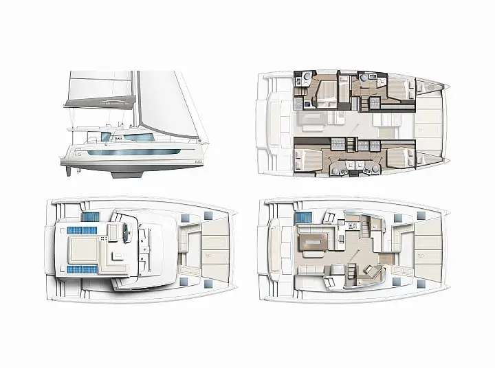 Star Velvet (A/C, Generator, Water Maker, dishwasher), Plan image