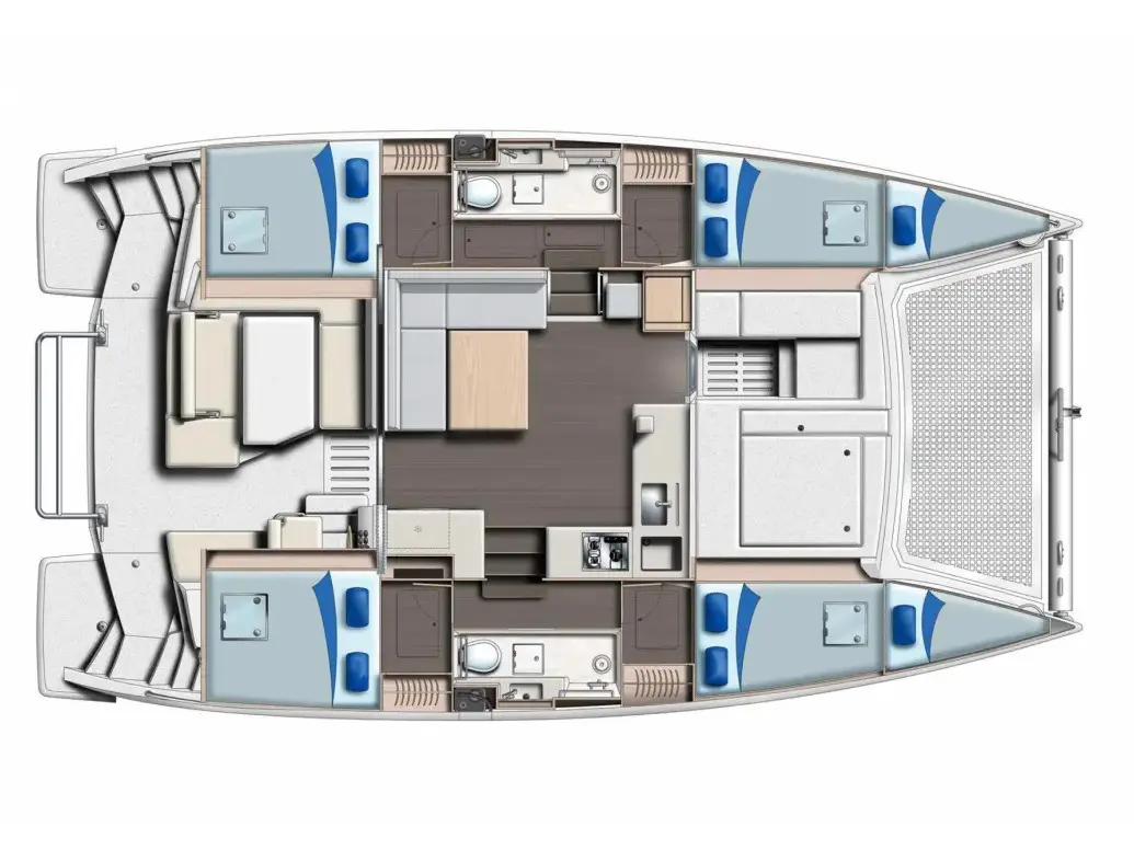 Sunsail 404 Classic, Plan image