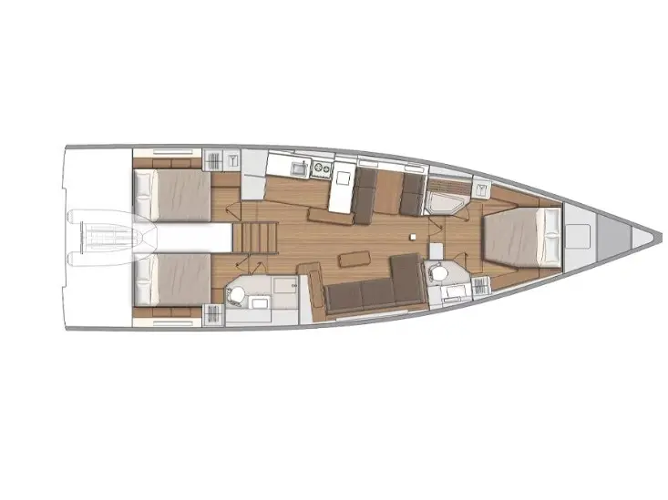 On Y Va - Skippered, Plan image