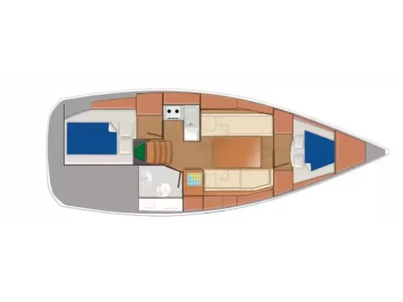 Sunsail Sun Odyssey 319 Classic, Plan image