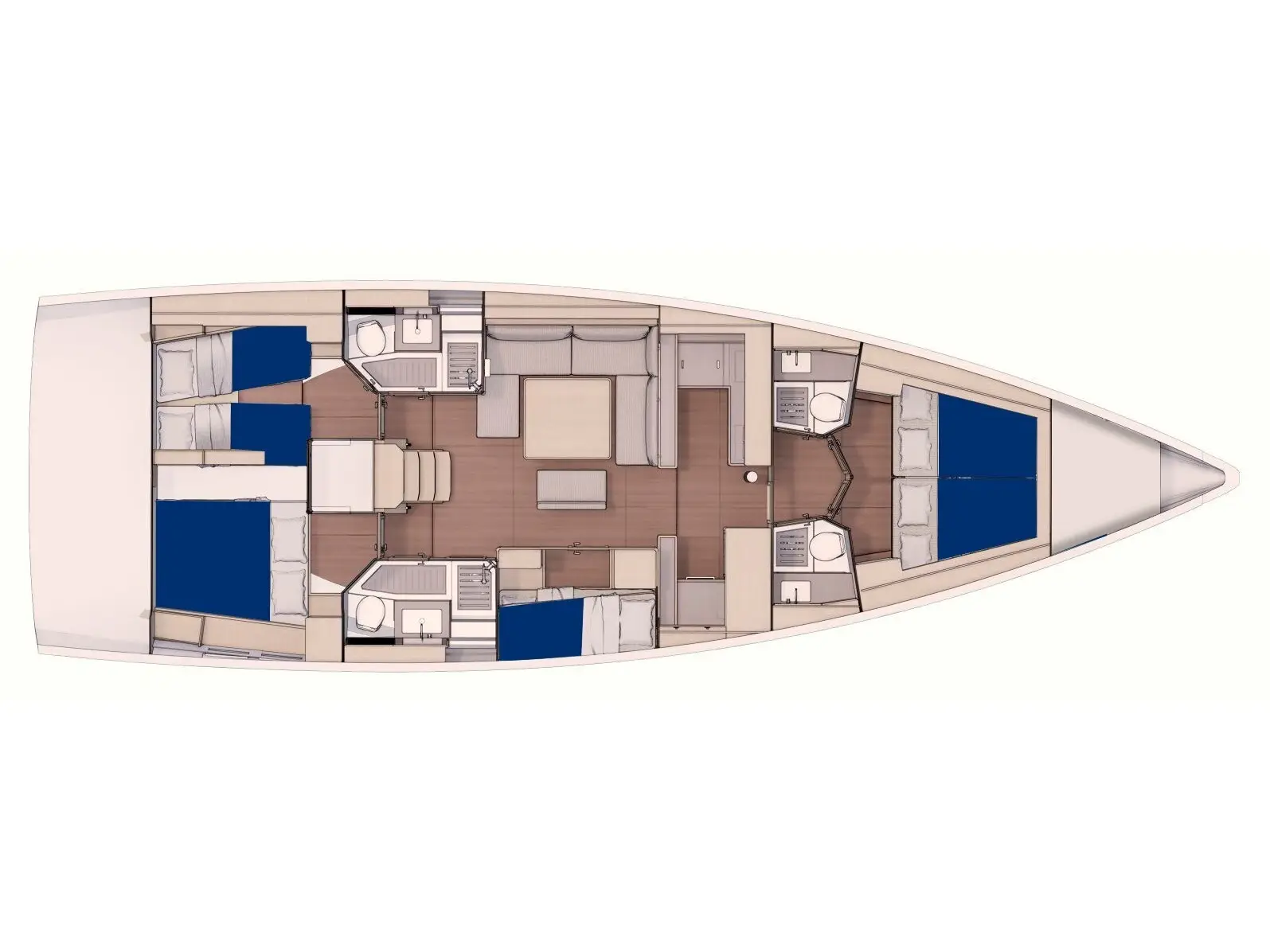 Sunsail 53.5 Premium, Plan image