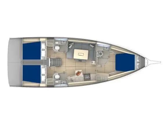 Sunsail 41.3 Premium, Plan image