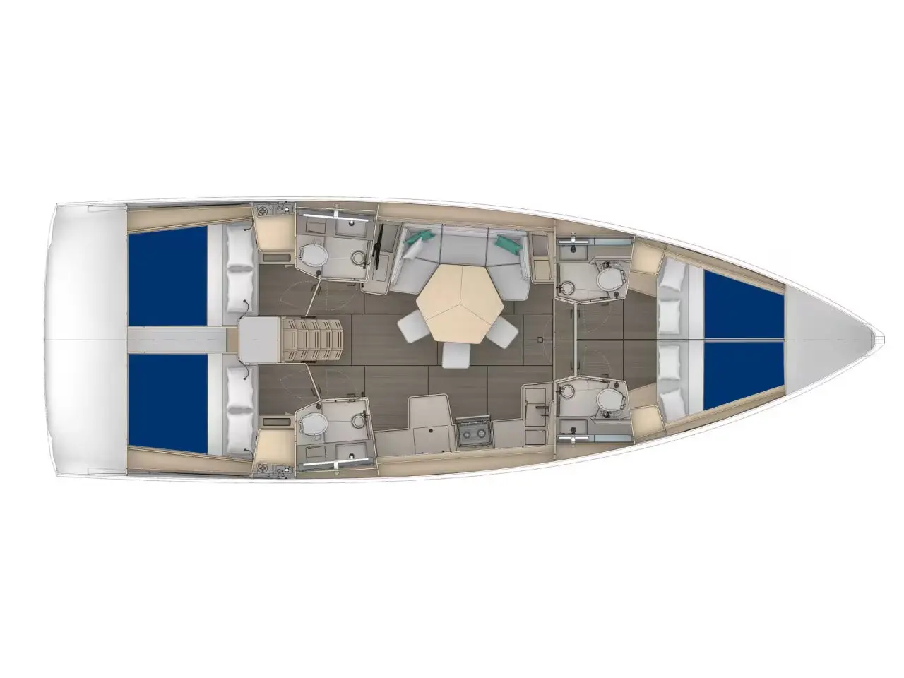 Sunsail 44.4 Premium, Plan image