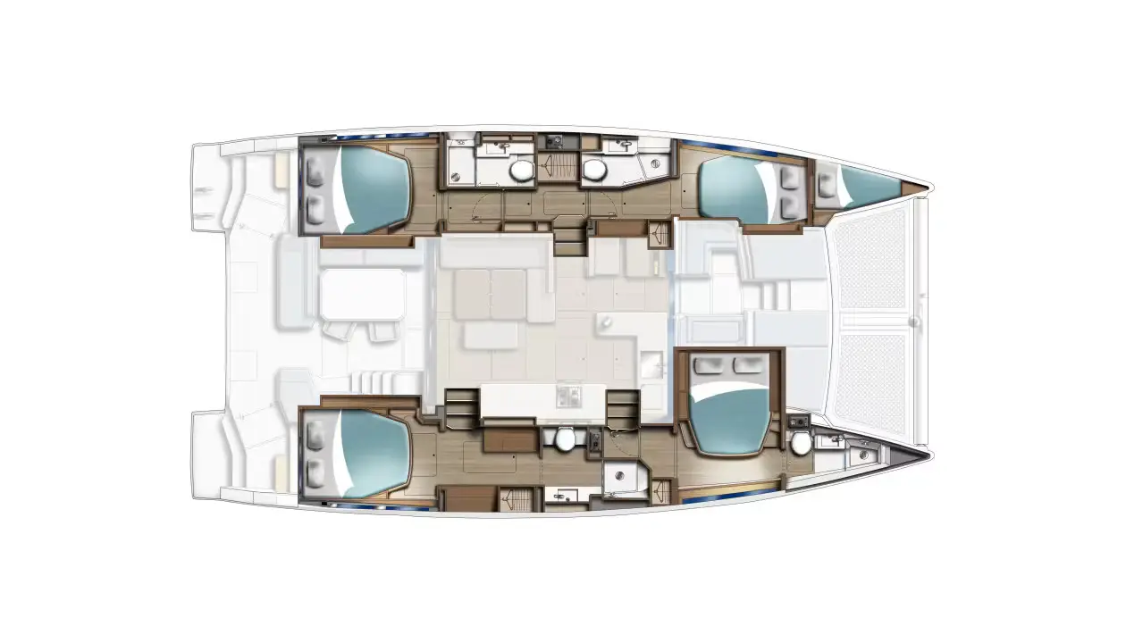 Sunsail 464 Premium Plus, Plan image