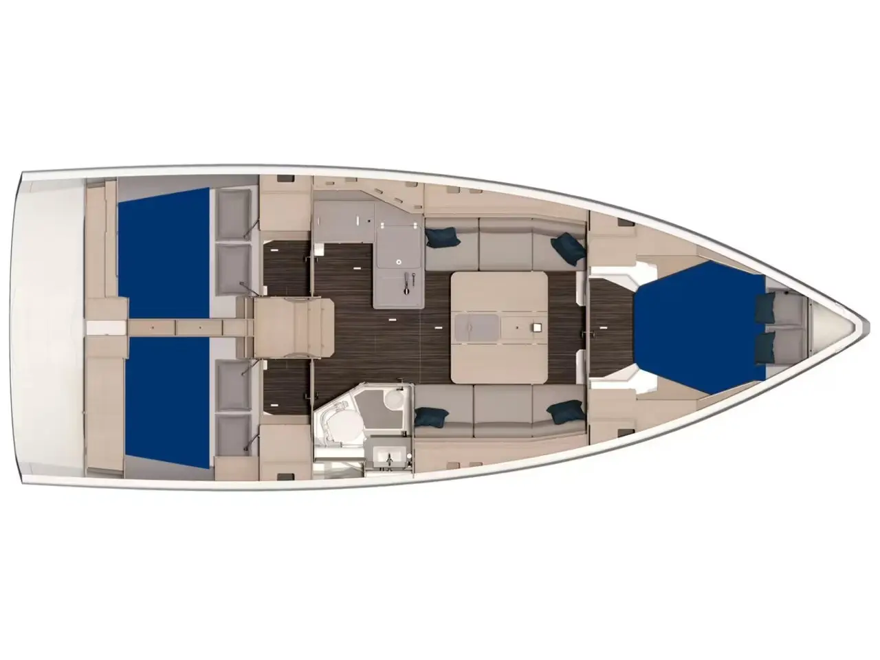 Sunsail 37.3 Premium Plus, Plan image