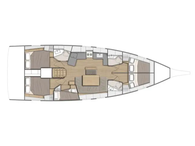 Capriccio (Refit 2025 - A/C - Generator - Electric Heads), Plan image