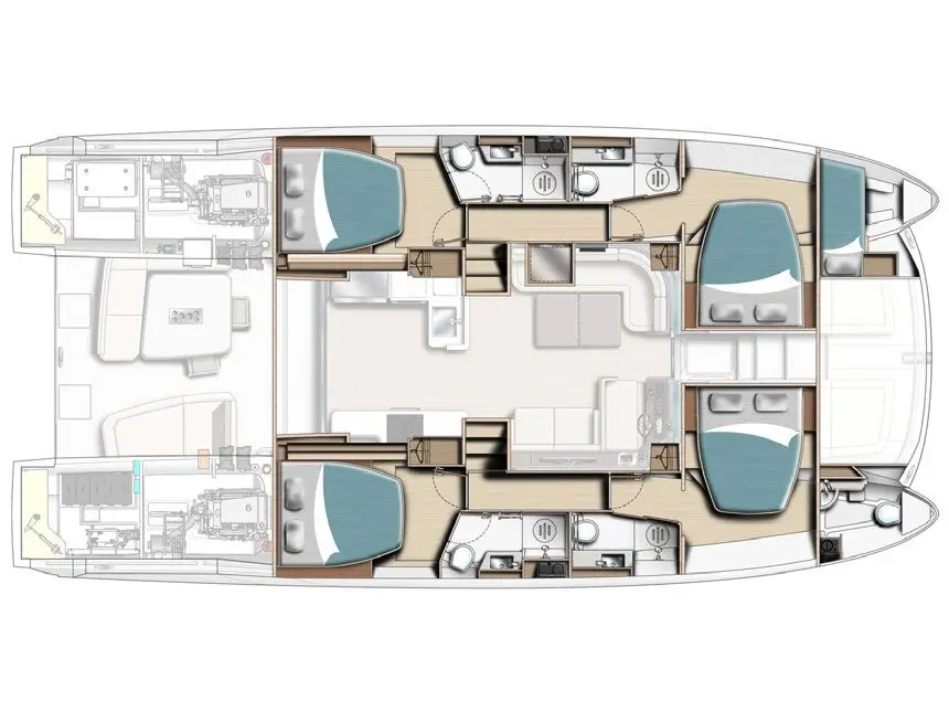 Moorings 534 PC/8+1 Club, Plan image
