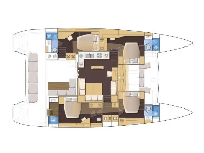 Lagoon 560 2011, Plan image