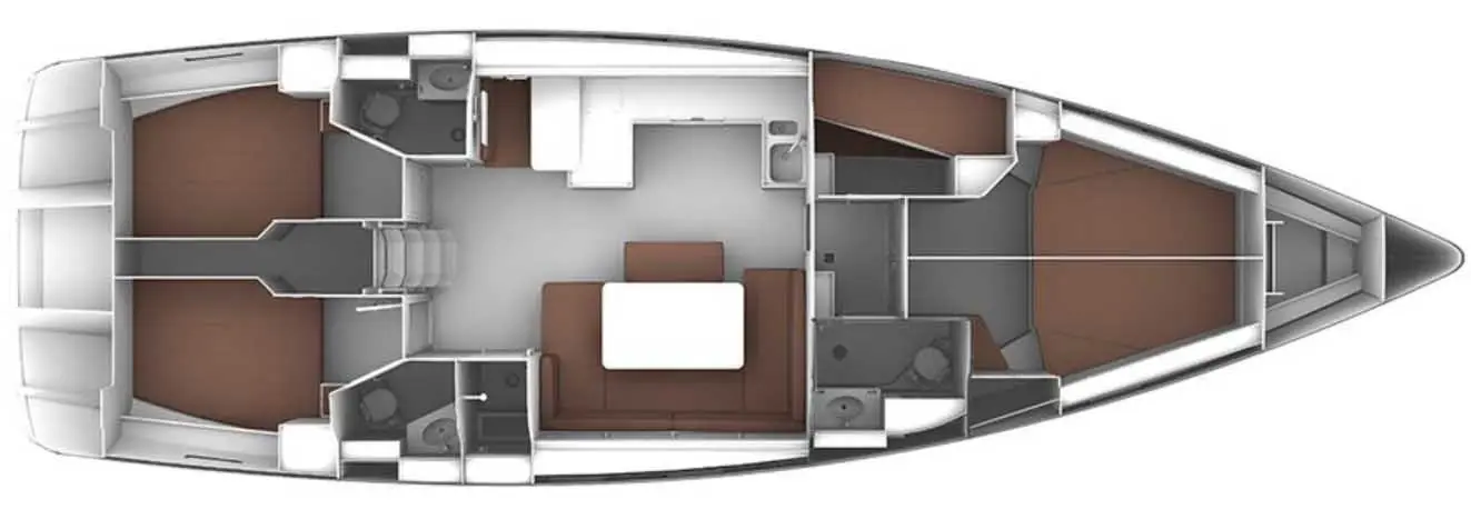 Vivi (Port Aft Double ensuite cabin), Plan image