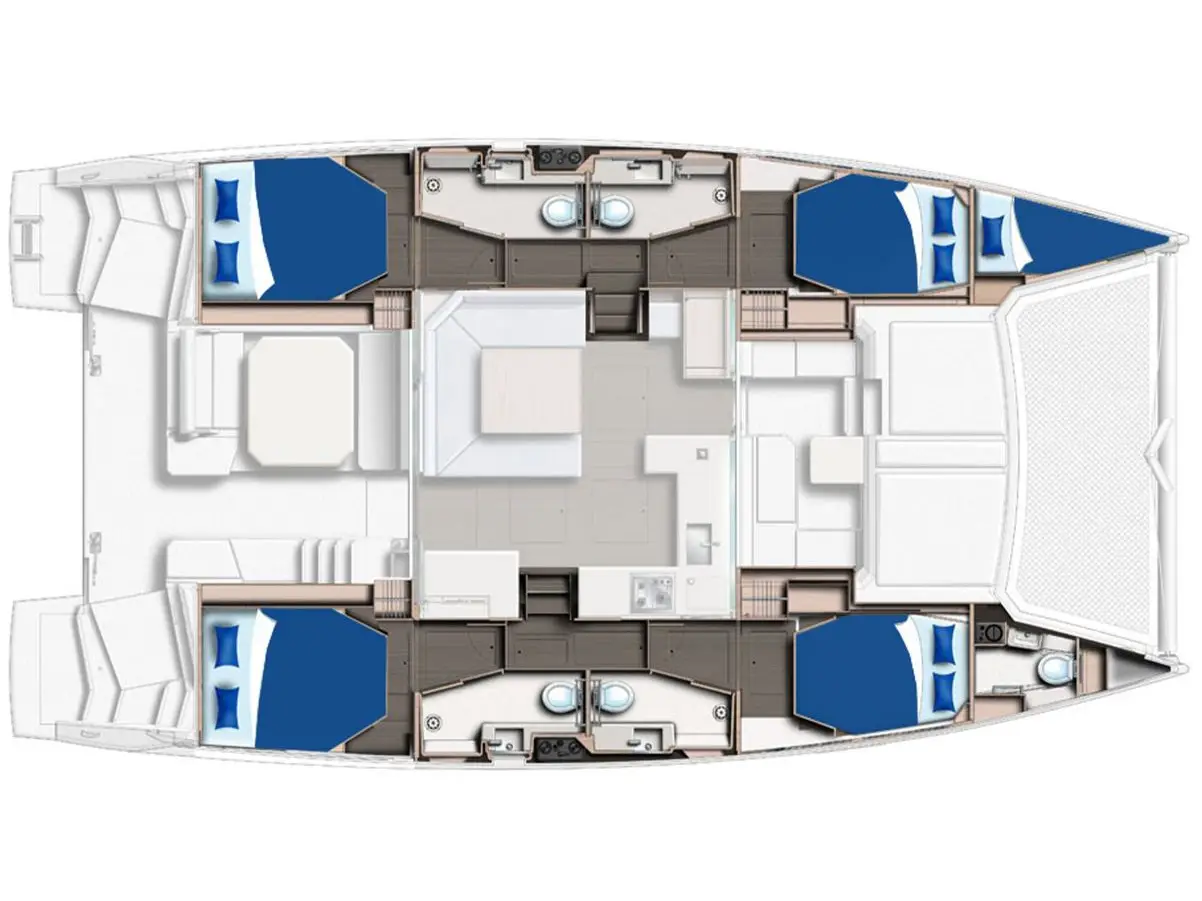 Sunsail 454L Classic, Plan image