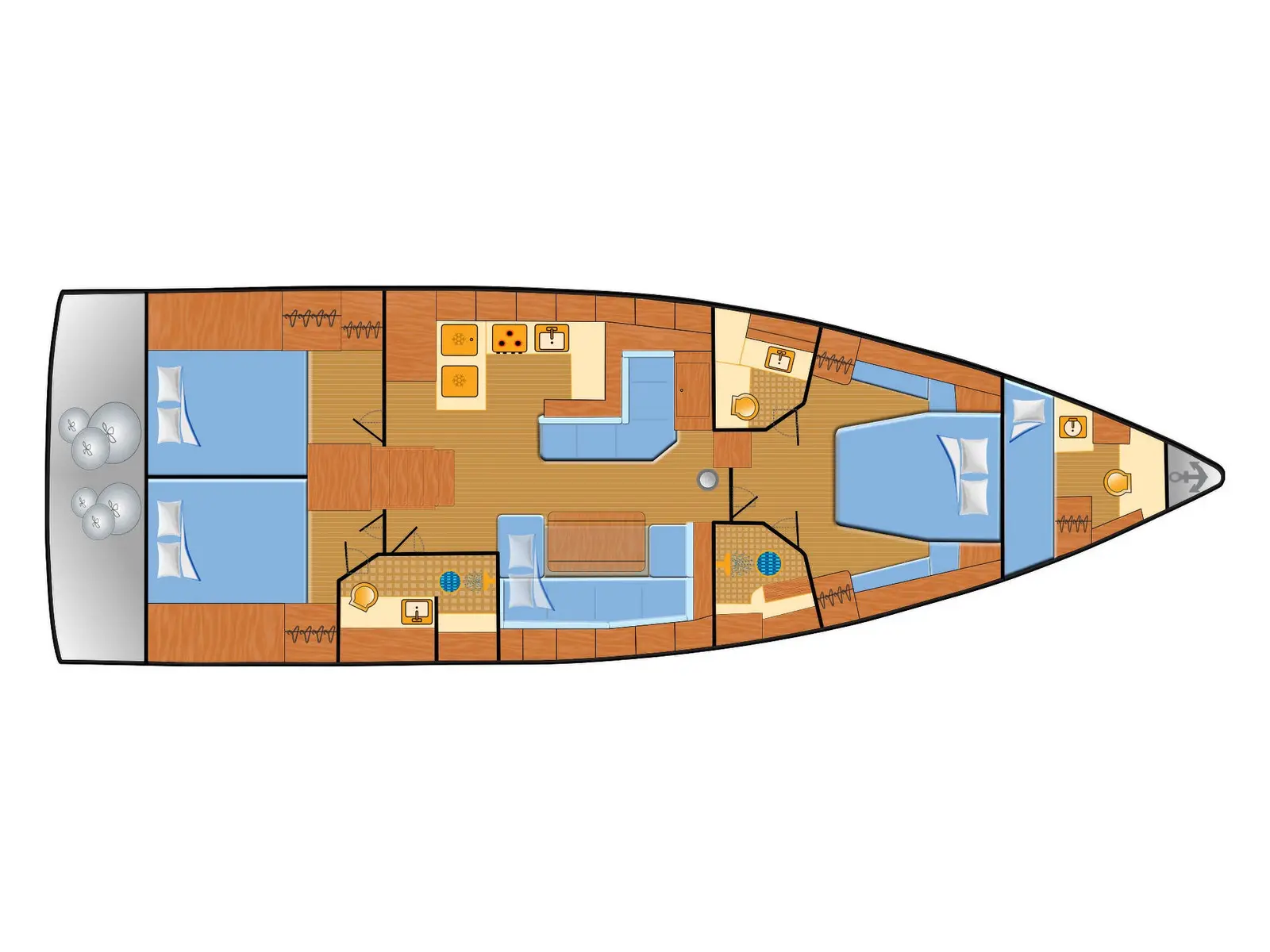 Cloudy Bay, Plan image