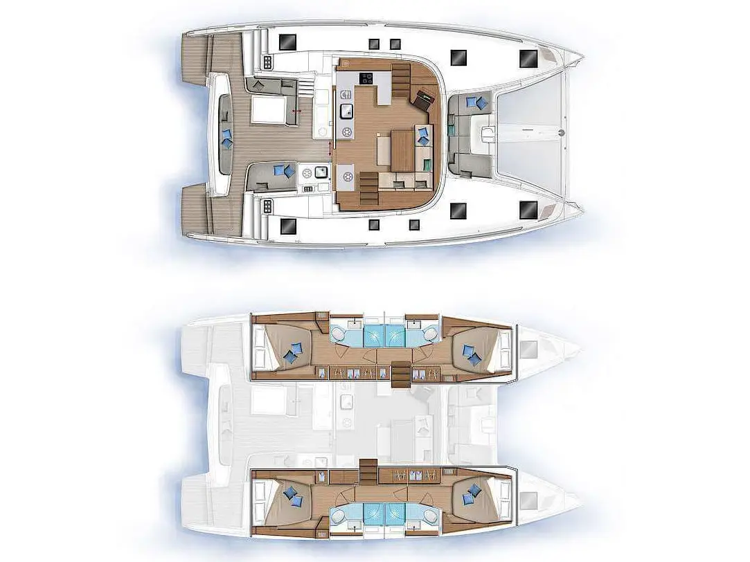 Margeo XVII (A/C - Generator - Water Maker - dishwasher), Plan image