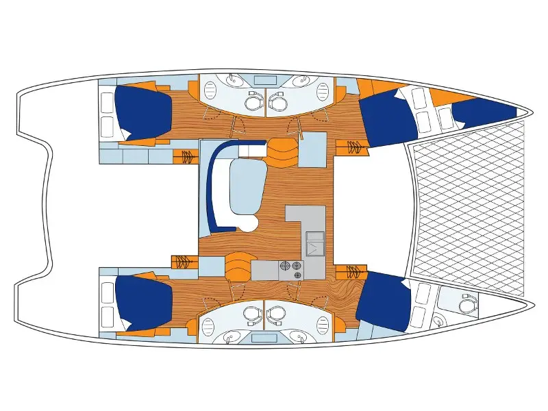 Sunsail 454L Classic, Plan image