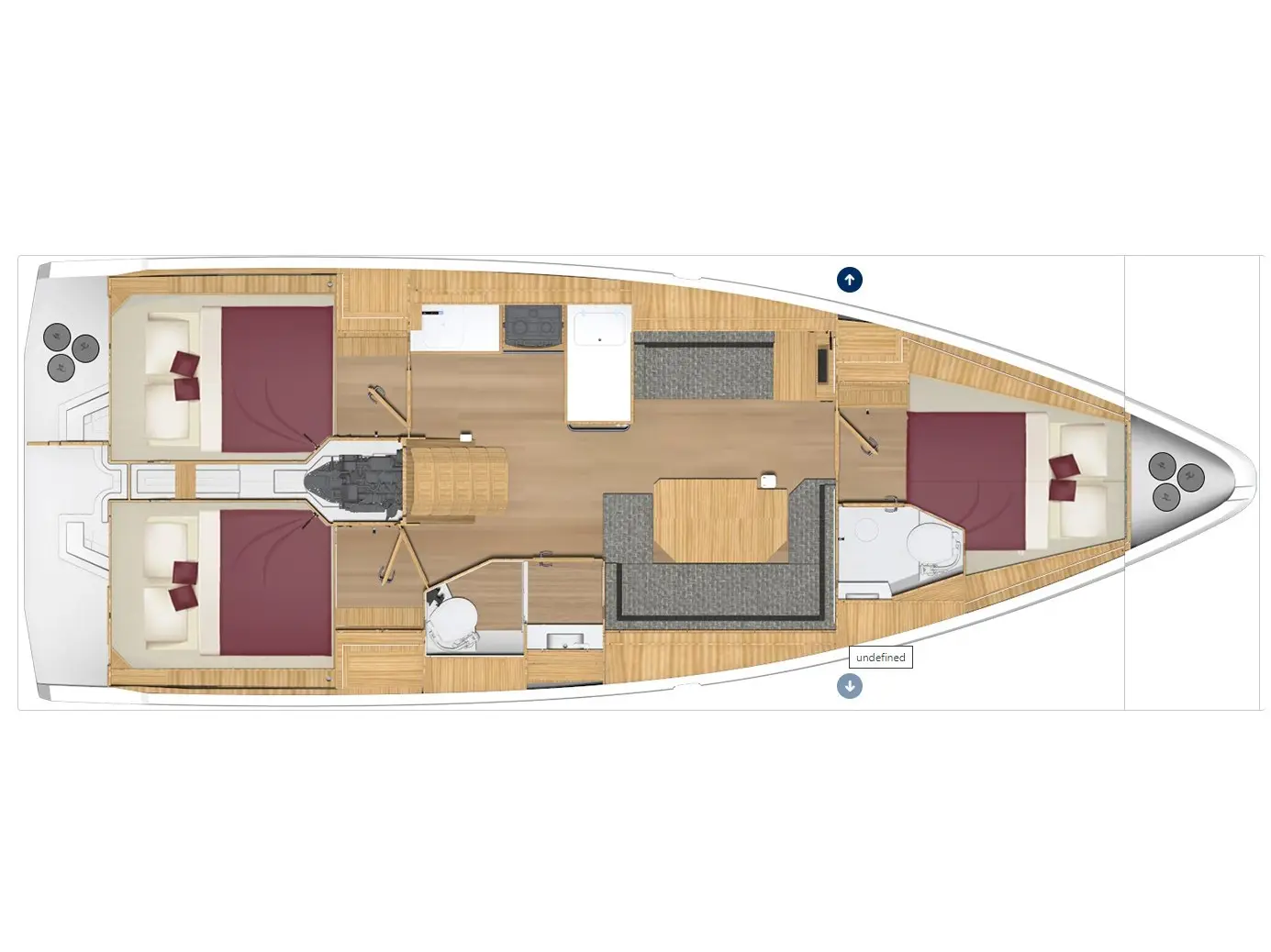Bavaria C38, Plan image