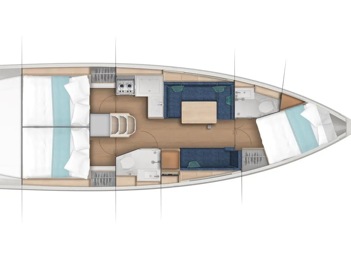 Sunsail 38.0 Classic, Plan image