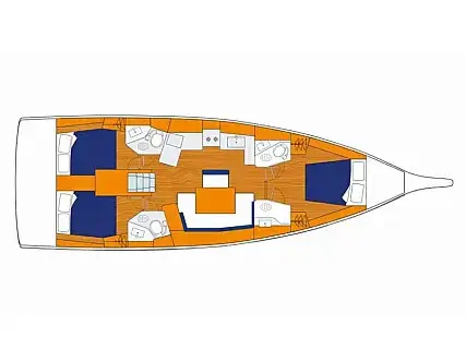 Oceanis 461/3/3 Premium, Plan image