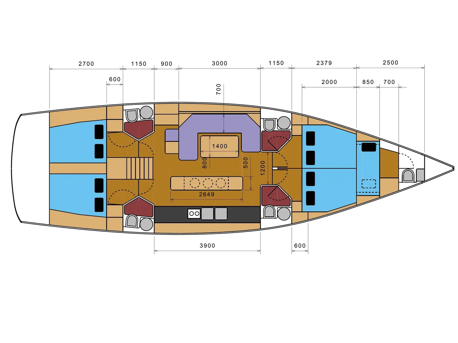 Sofia Blu, Plan image