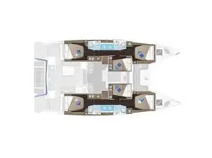 Margeo XIX (A/C, GENERATOR, WATER MAKER, ICE MAKER, HARD BIMINI TOP), Plan image