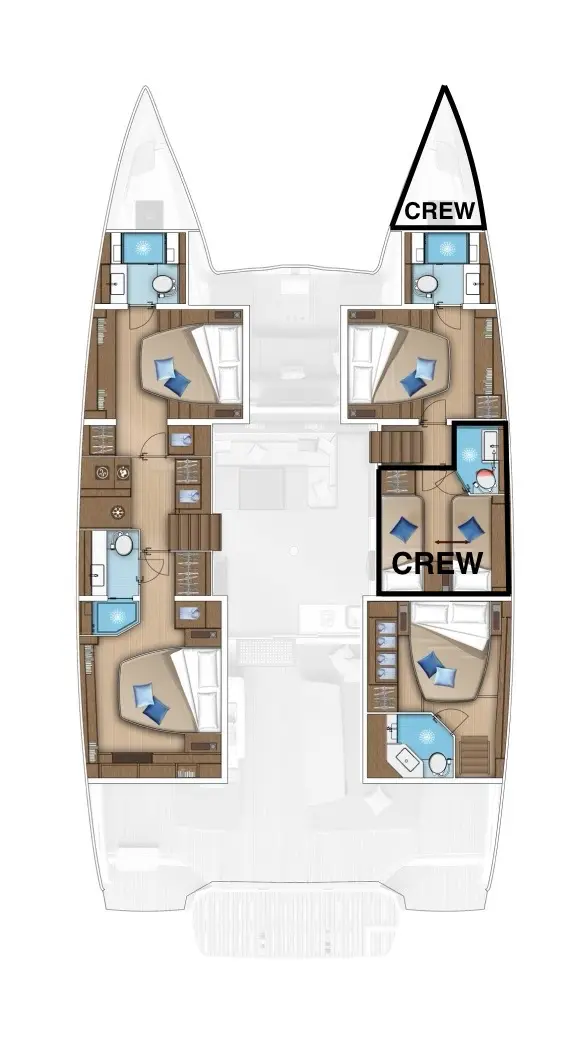 CARA, Cabin plan