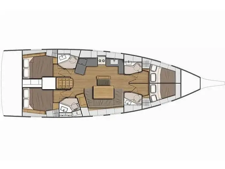 Oceanis 46.1 2019, Plan image
