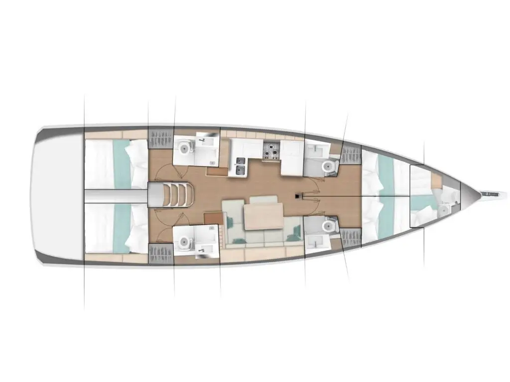 Jeanneau SO 490, Plan image