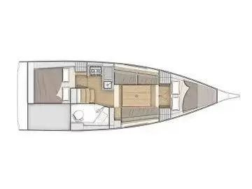Moorings Oceanis 30.1 Club, Plan image
