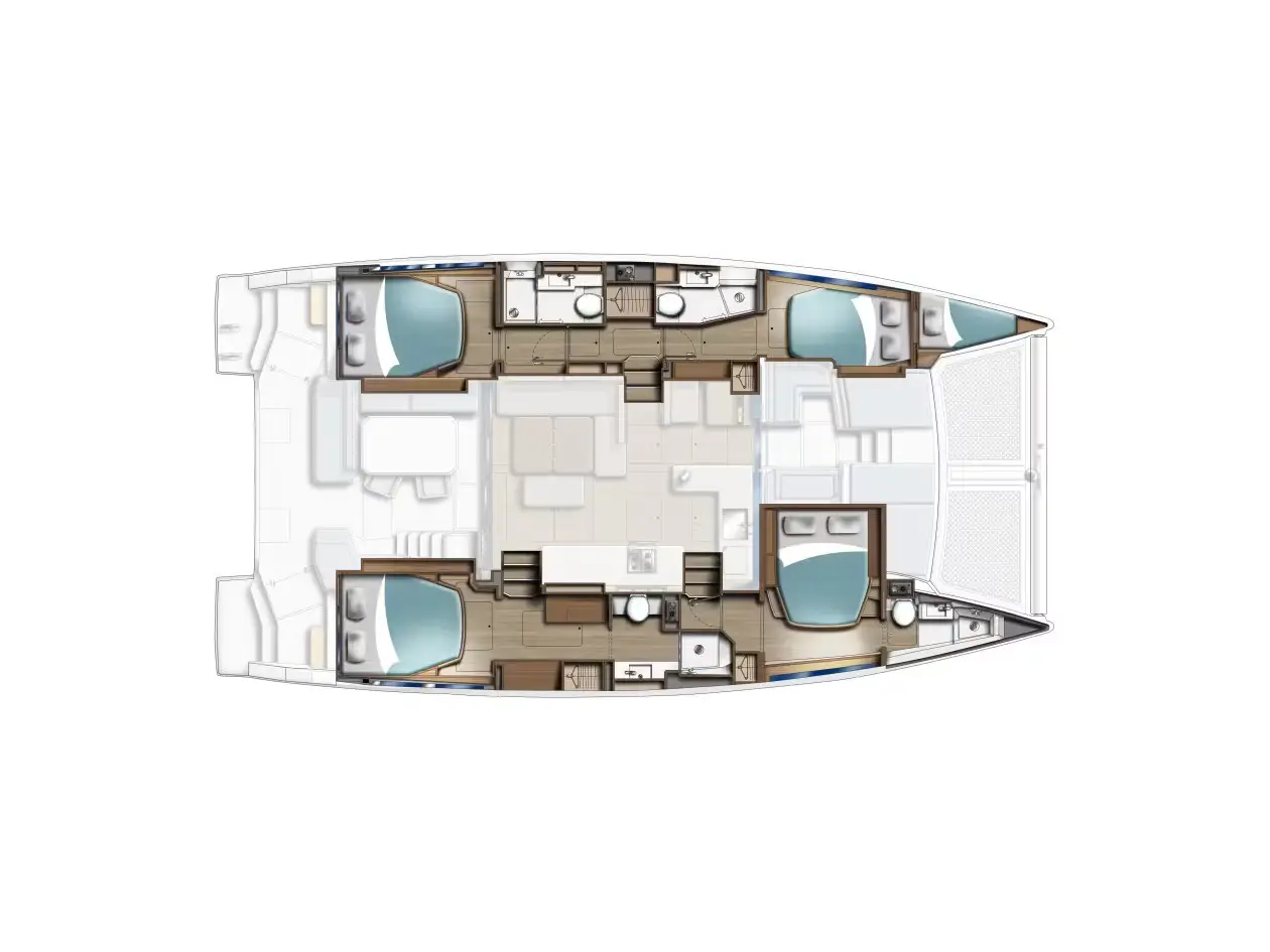 Sunsail 464 Premium Plus, Plan image