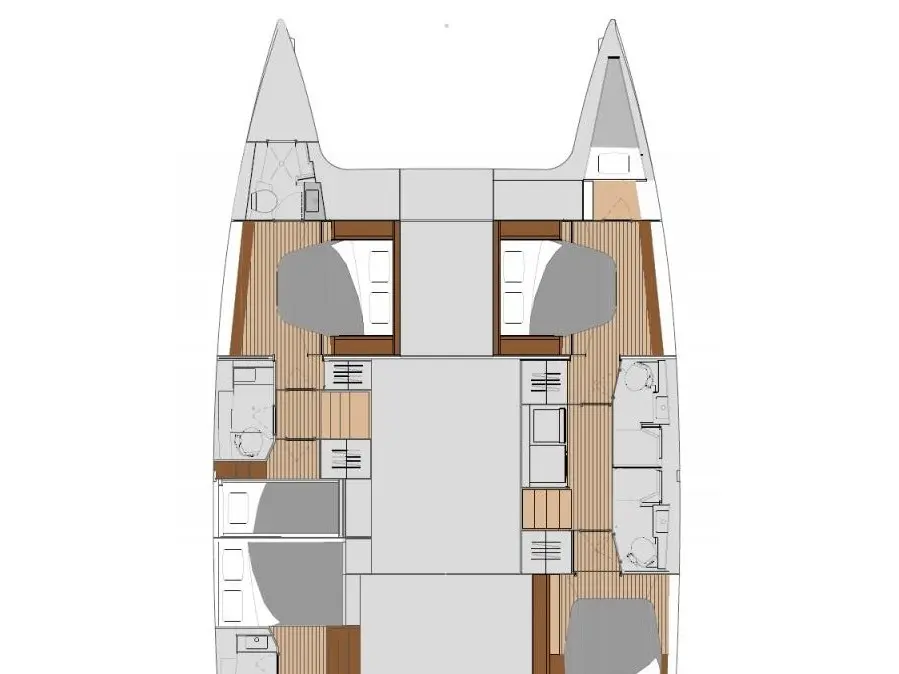 Smeralda - A/C, Generator, Water maker , Plan image