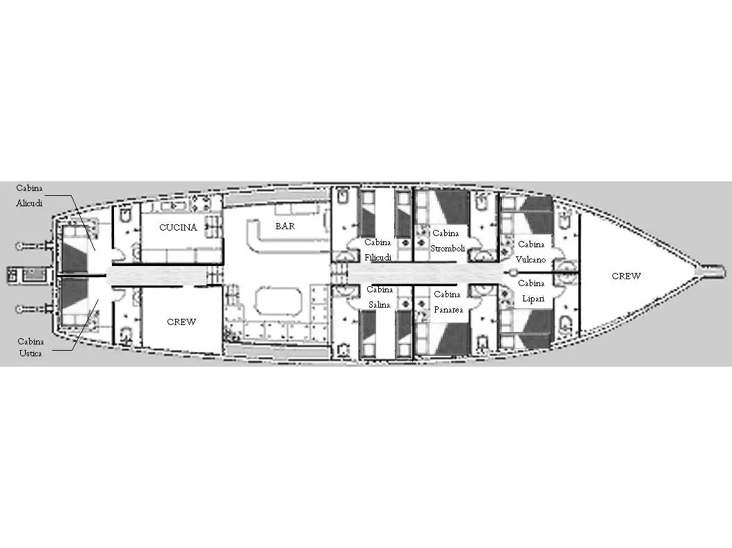 (CabinUstica - double bed) Kaptan Yilmaz II , Plan image