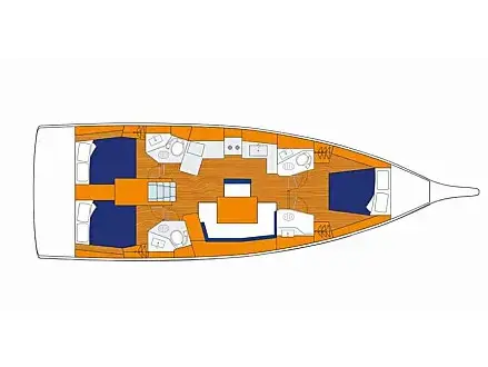 Sunsail 46 Mon Classic, Plan image