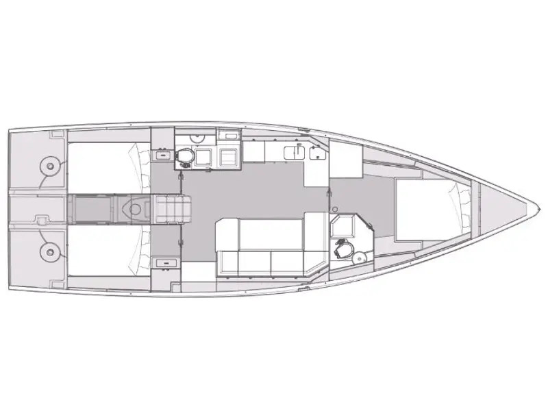 OLLIE new 2024 (air condition, cross-cut dacron sails), Plan image