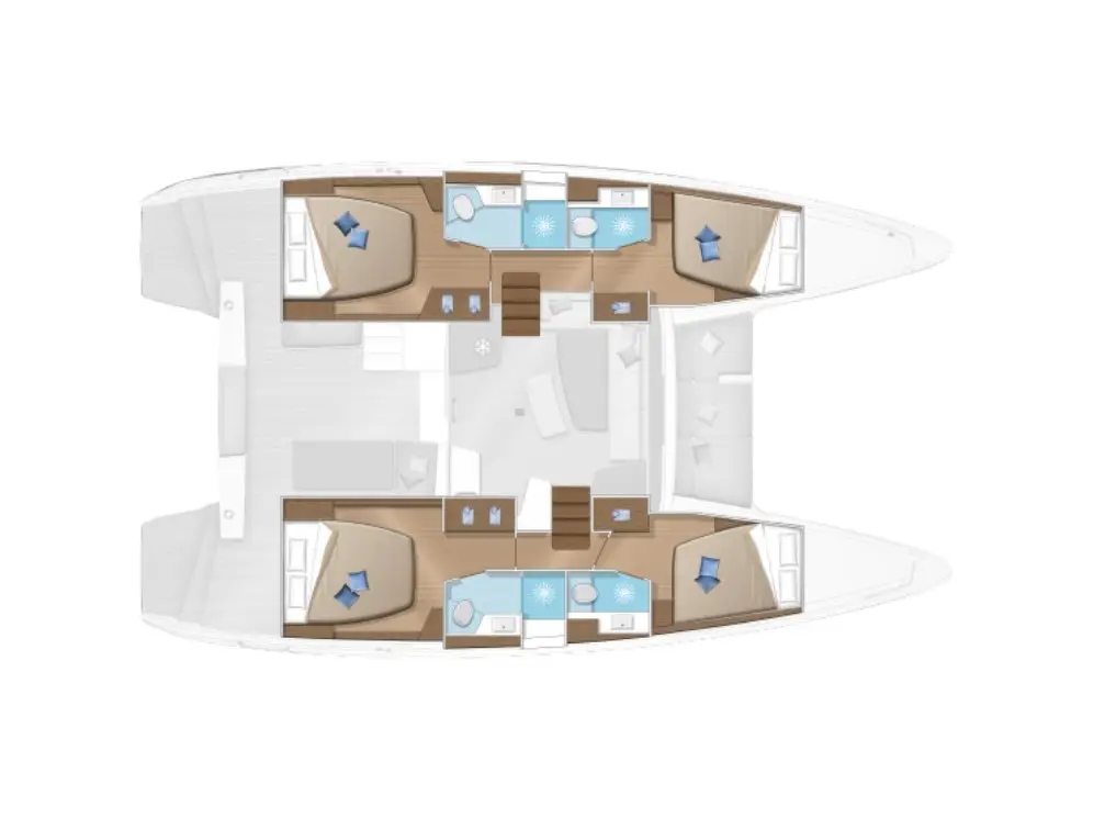 Almalù - A/C, Generator, Water maker, Plan image