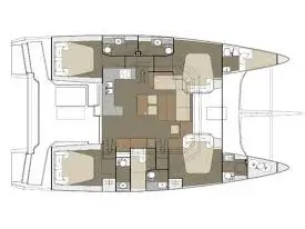 Paris (Dufour Catamaran 48), Plan image