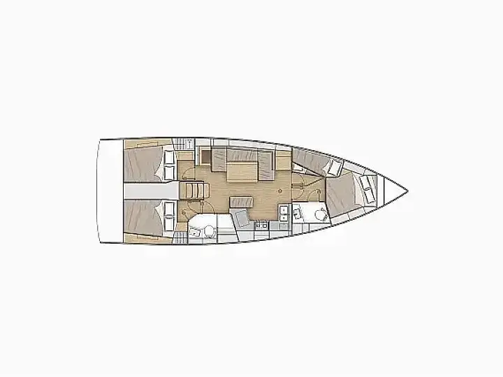 Oceanis 40.1 (2022) RO, Plan image