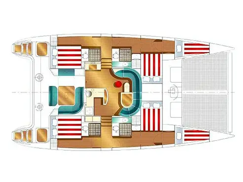 Alcade 1 double cabin, Plan image