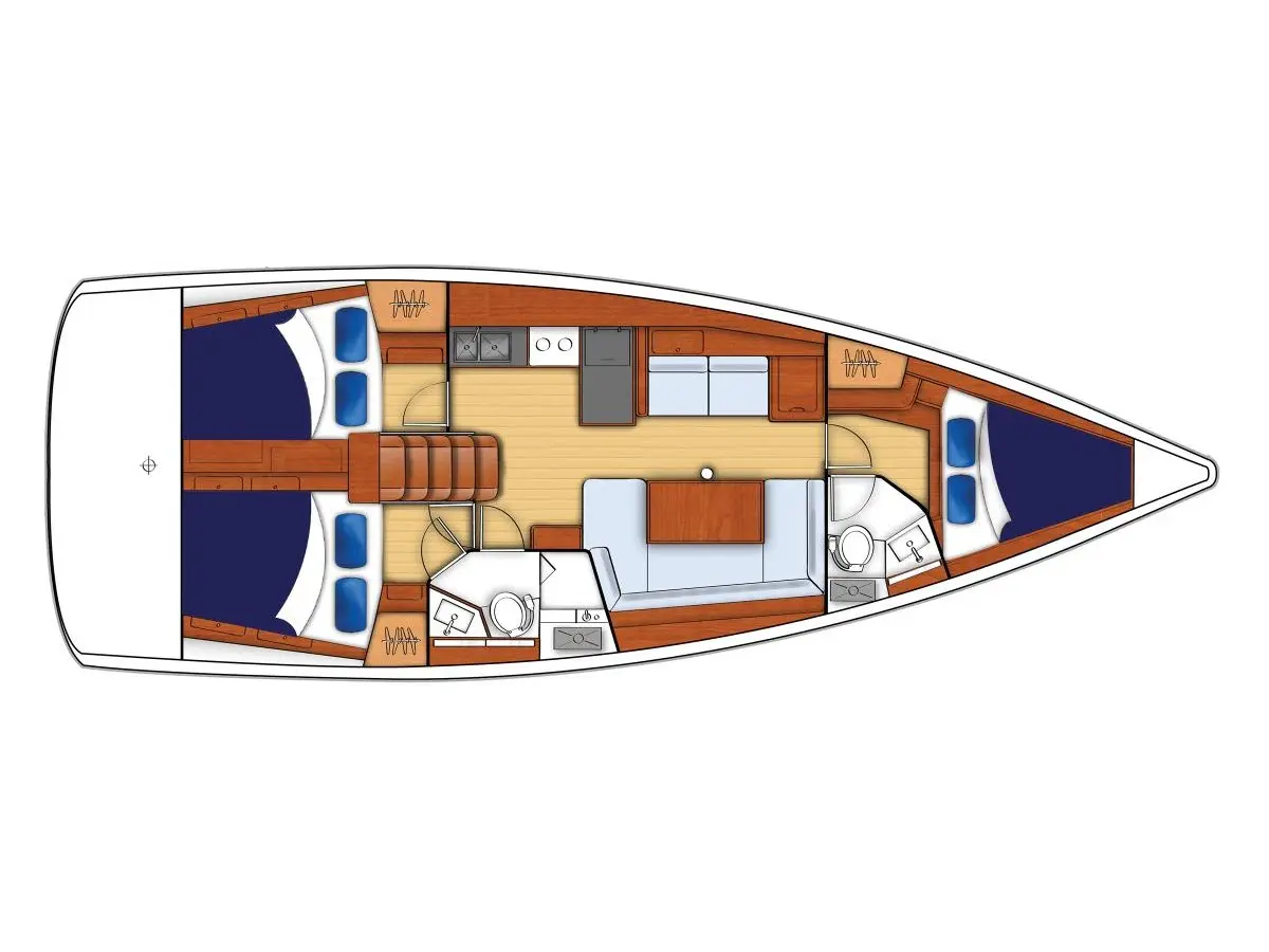 Moorings 42.3 Club, Plan image