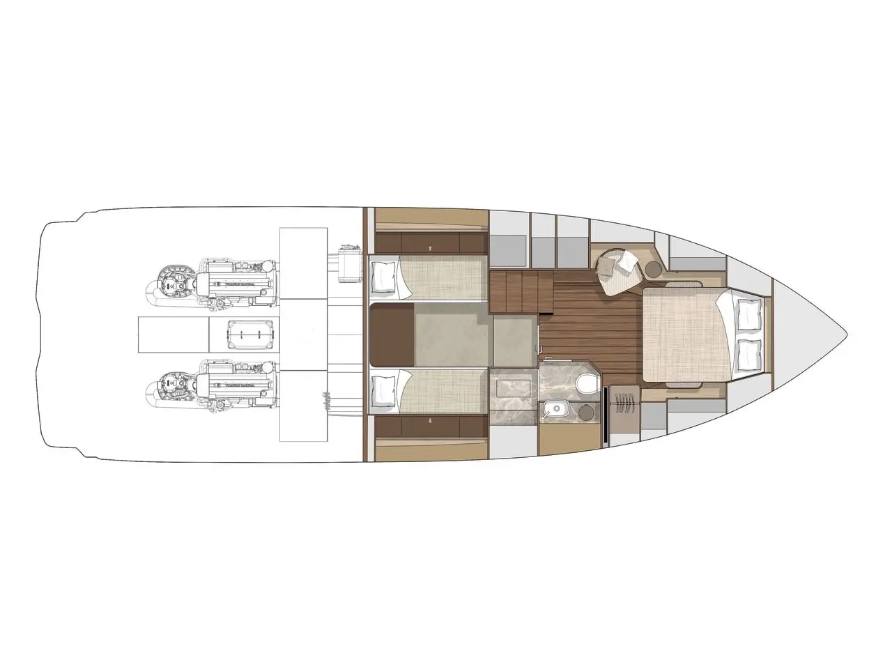 Cranchi 46, Plan image