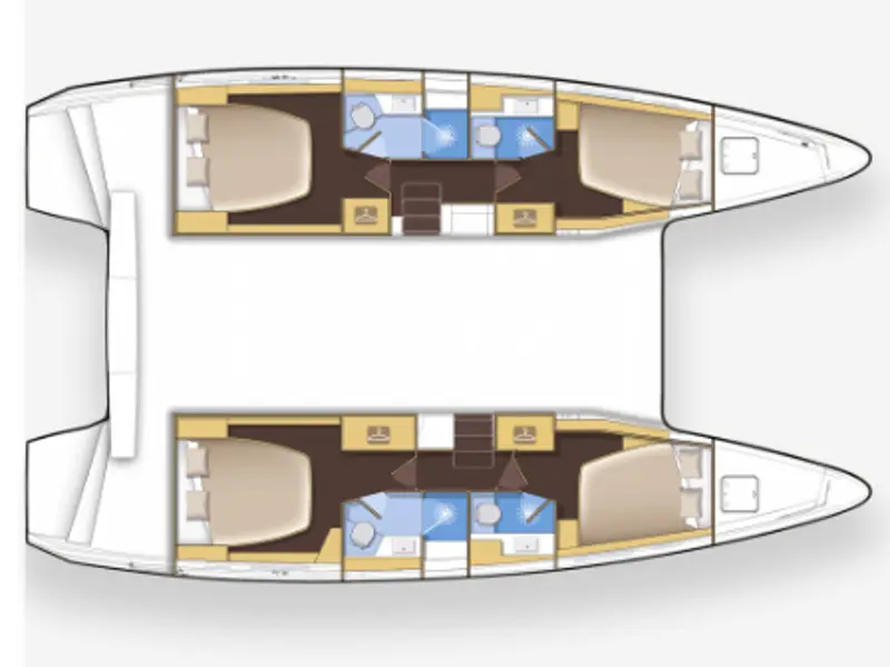 No Name: Master Cabin #2 (Cabin Charter 2 pax) FULLY CREWED, ALL EXPENSES, Plan image