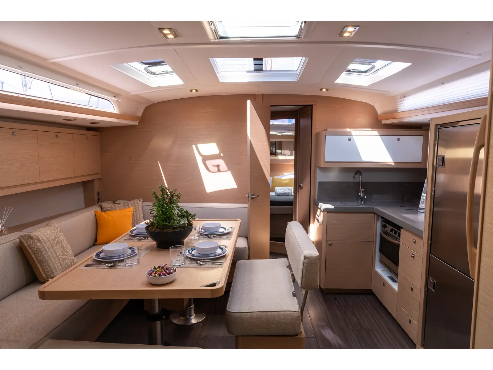 Aegean Blue, Interior image