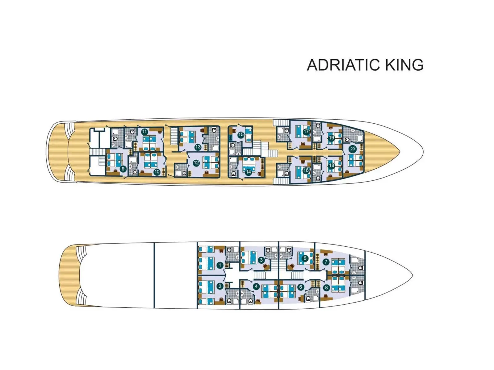 Adriatic King, Plan image