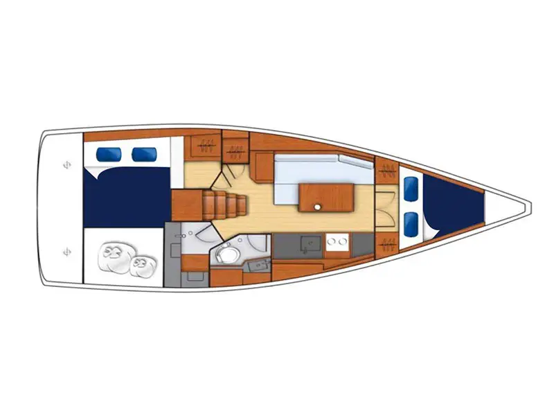 Moorings 352 Club, Plan image