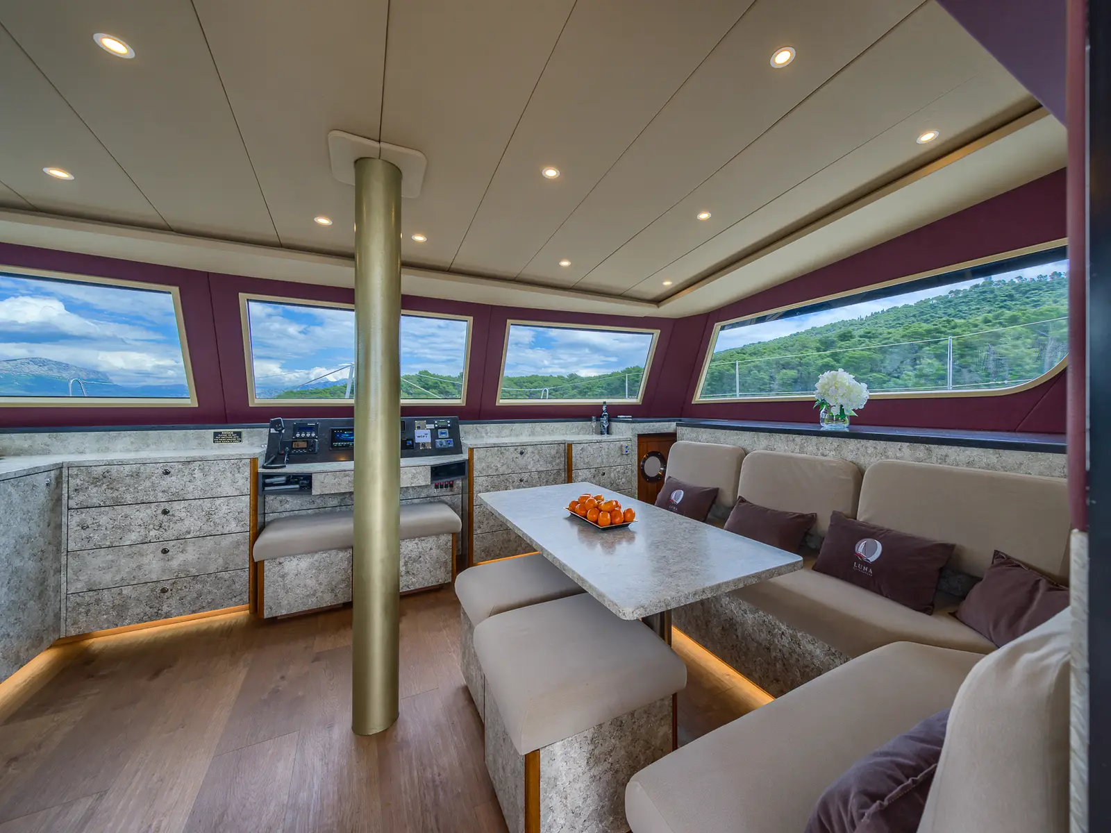 Blue, Interior image