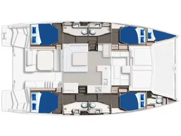 Sunsail 454L Classic, Plan image