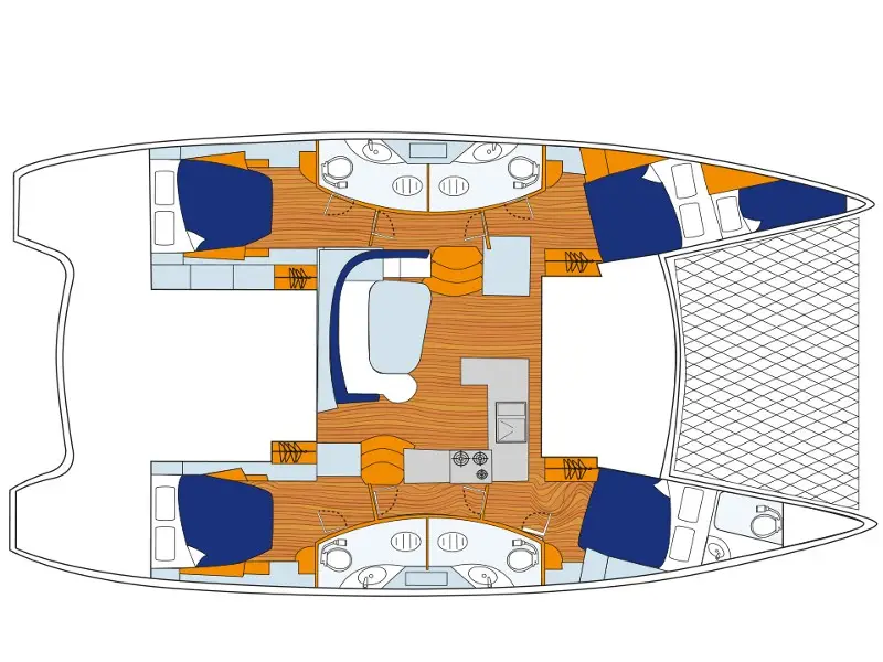 Sunsail 454L Classic, Plan image