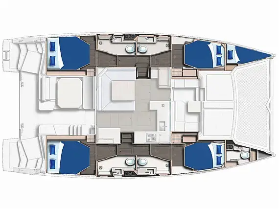 Sunsail 454L Classic, Plan image