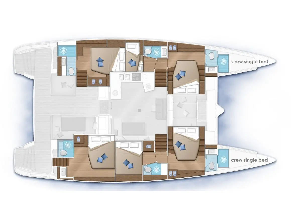 Royal Hearts (A/C - Generator - Refit 2024), Plan image